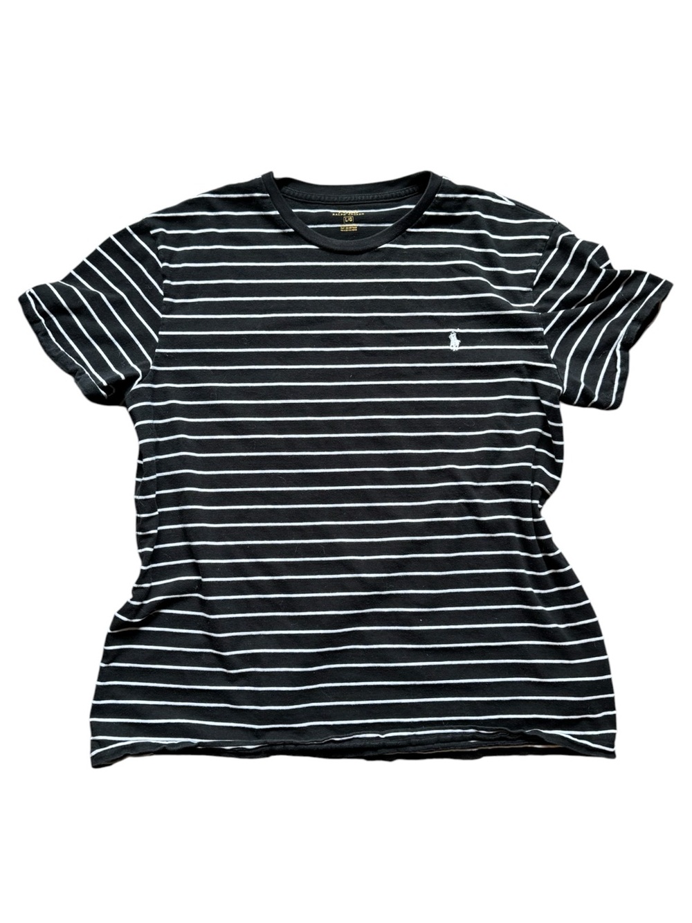 Polo Ralph Lauren Black and White Striped Shirt